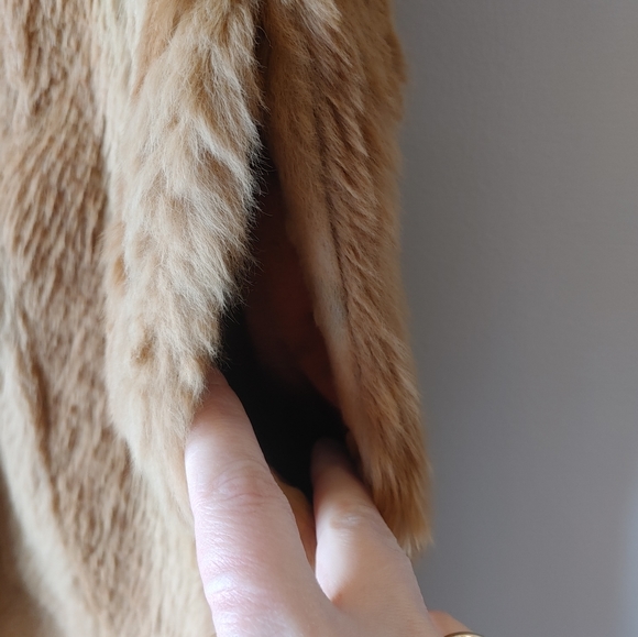 Vintage Fur Vest with Pockets Size 4-6 - Picture 6 of 13